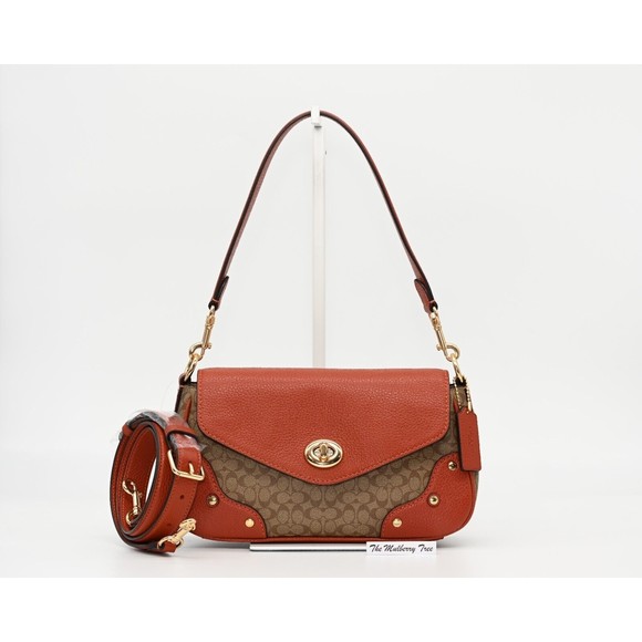 Coach Handbags - COACH MILLIE Shoulder Bag Colorblock Signature Canvas Leather CE639 NWT $428